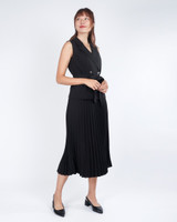 Celine Belted Vest - Black