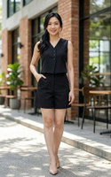 Edna Pocket Shorts - Black