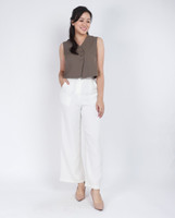 Edna Vest Top - Taupe