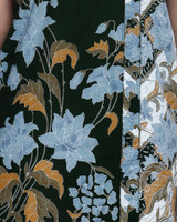 Yahana V-Neck Batik Dress - Emerald