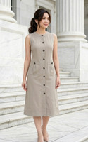 Oliver Pockets Midi Dress - Khaki