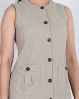 Oliver Pockets Midi Dress - Khaki