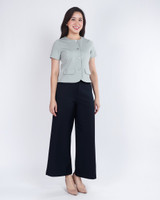 Aricia Button Sleeve Top - Sage