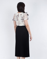 Mirale Floral Chiffon Blouse - Cream