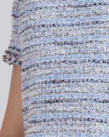 Thea Contrast Trim Shift Dress - Sky Blue