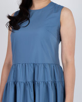 Verena Tiered Maxi Dress - Blue