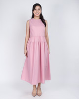 Verena Tiered Maxi Dress - Pink