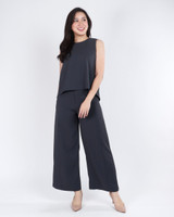 Catalina Straight Leg Pants - Grey