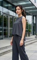Catalina Straight Leg Pants - Grey