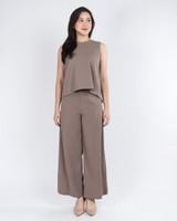 Catalina Straight Leg Pants - Taupe
