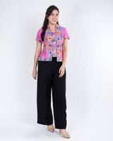 Hennah Batik Kebaya Top - Pink