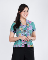 Hennah Batik Kebaya Top - Jade