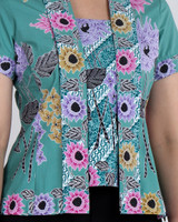 Hennah Batik Kebaya Top - Jade