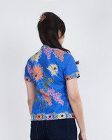 Hennah Batik Kebaya Top - Blue