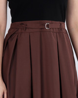 Isabel Mixed Media Dress - Black/Chestnut