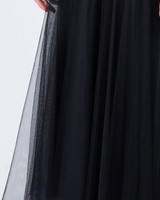 Yumi Tulle Midi Skirt - Black