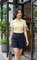 Finn Overlap Skorts - Midnight Blue