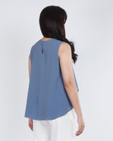 Santia Flowy Top - Slate Blue