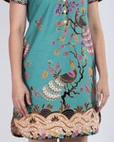 Arabella Batik Shift Dress - Jade