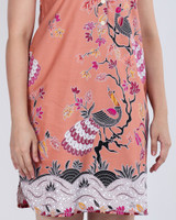 Arabella Batik Shift Dress - Peach