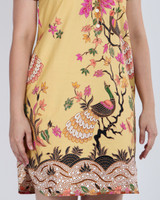 Arabella Batik Shift Dress - Buttercream