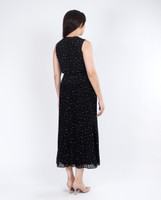 Eleanor Pleated Maxi Dress - Black
