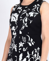 Kerria Printed Work Dress - Monochrome