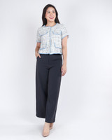 Junia Short Sleeve Tweed Jacket - White