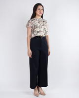Aviora Floral Blouse - Cream