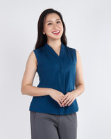 Gabby V-Neck Top - Teal