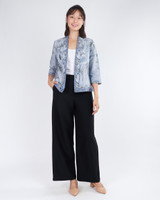 Nori Batik Kimono Jacket - Dove Grey