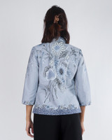 Nori Batik Kimono Jacket - Dove Grey