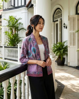 Nori Batik Kimono Jacket - Orchid Purple