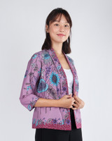 Nori Batik Kimono Jacket - Orchid Purple