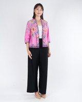 Nori Batik Kimono Jacket - Fuchsia