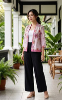 Nori Batik Kimono Jacket - Baby Pink