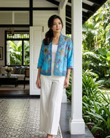 Nori Batik Kimono Jacket - Sky Blue