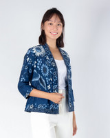 Nori Batik Kimono Jacket - Navy