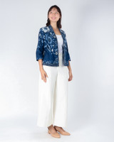 Nori Batik Kimono Jacket - Navy