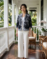 Nori Batik Kimono Jacket - Monochrome