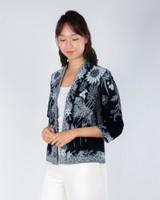 Nori Batik Kimono Jacket - Monochrome