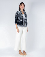 Nori Batik Kimono Jacket - Monochrome