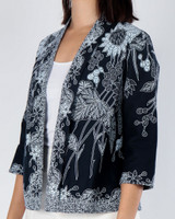 Nori Batik Kimono Jacket - Monochrome