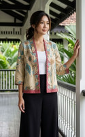Nori Batik Kimono Jacket - Sand