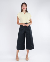 Maisie Wide Leg Culottes - Gunmetal