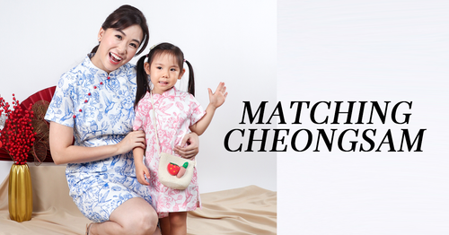 Mother–Daughter Matching Cheongsam for CNY