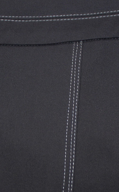 Contrast Stitch Pencil Skirt - Charcoal Grey | ALYSSANDRA | Online ...