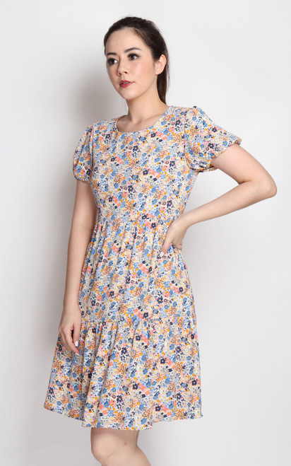 Ditsy Floral Dress - White