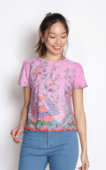 Merak Pink Batik Shirt main image 1