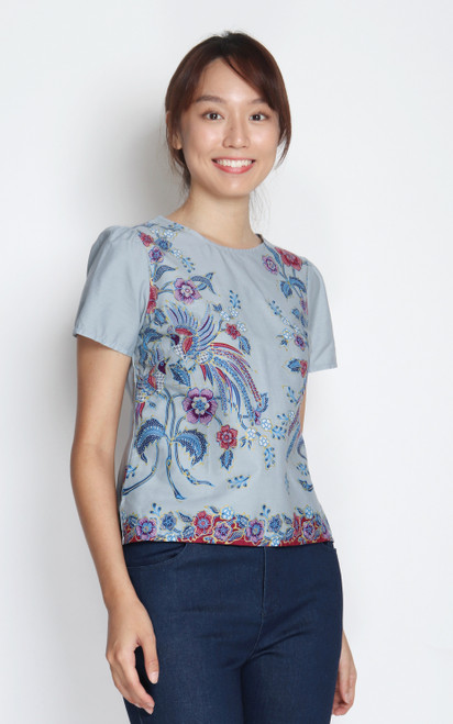 Batik Top - Phoenix Grey